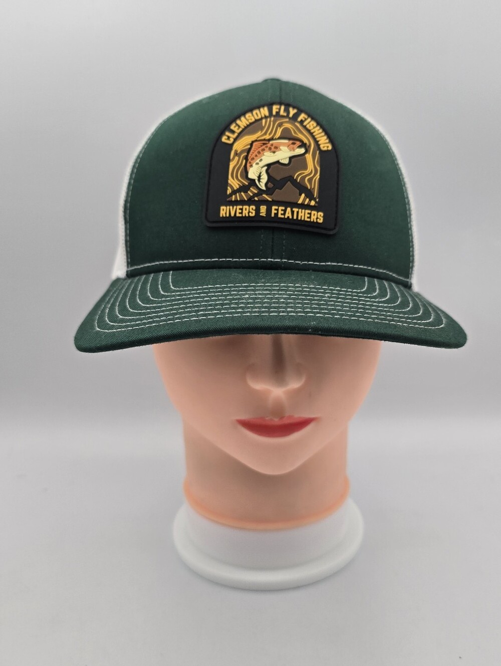 Richardson Clemson Fly Fishing Rivers And Feathers Adjustable Snapback Hat